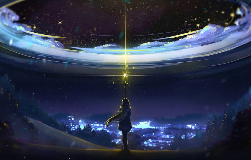 Free Night Anime Landscape Wallpapers and Background images