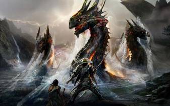 Dragon, Warrior, Art Ninja Backgrounds