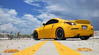 Cute Yellow Nissan 350z 1080p Wallpapers