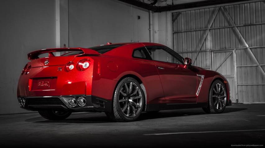 Beautiful Red Nissan GTR Background Pictures