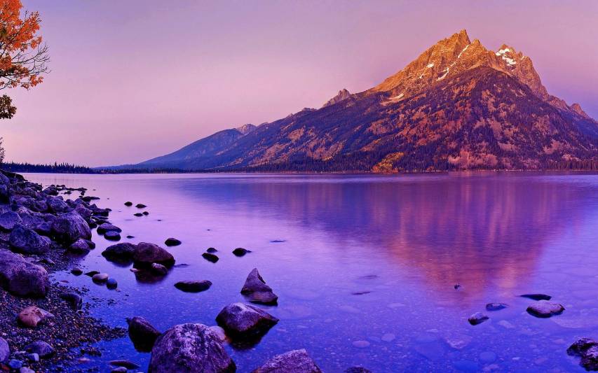 Purple Aesthetic Ocean Landscape Desktop Wallpapers
