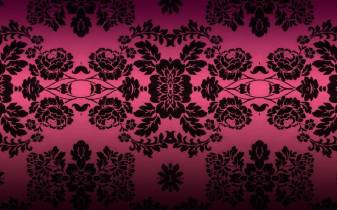 Pink and Black Floral Backgrounds for Tablet