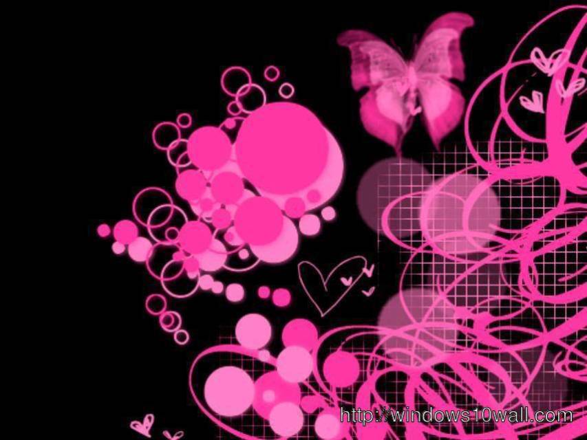 Pink and Black Design full hd Wallpapers