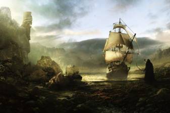 Cool Pirate Ship Background full hd