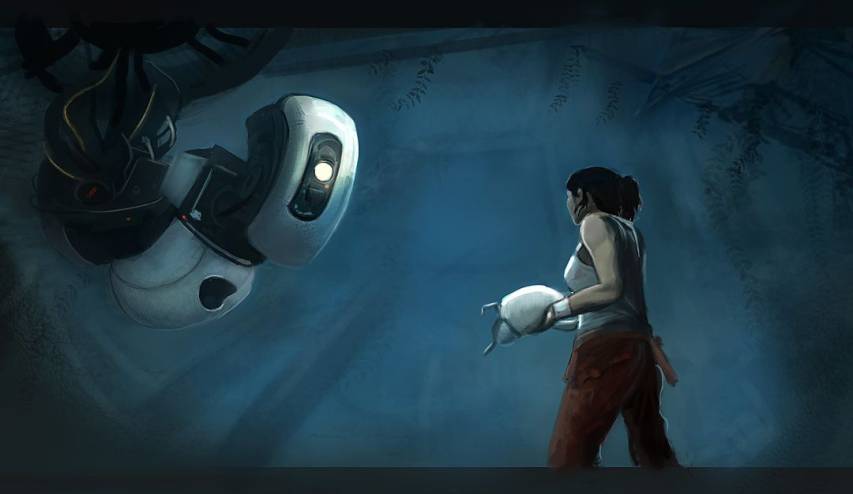 Cool Portal 2 Video Game Wallpapers Png
