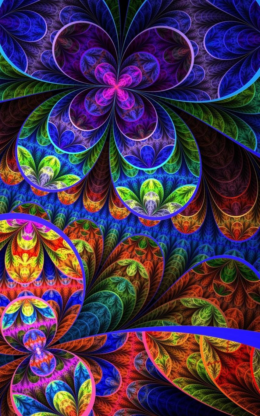 Multicolor Psychedelic Photos for iPhone