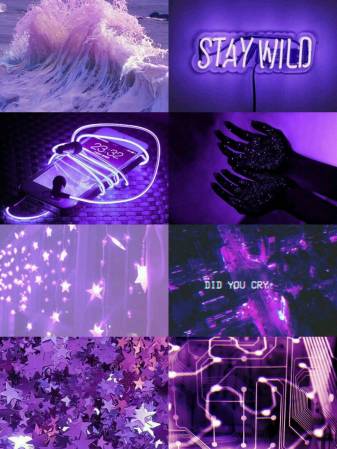 Purple Violet Aesthetic Background for Phone
