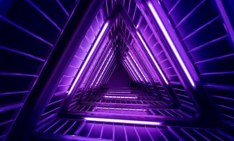 4k Aesthetic Purple Geometric Wallpaper
