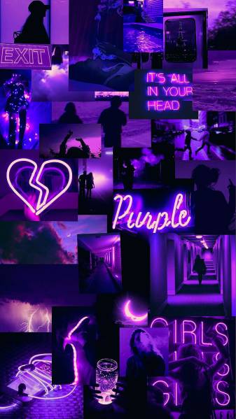 Dark Purple Aesthetic 4k Background Pictures for iPhone