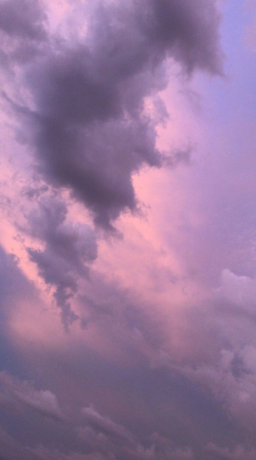 Purple Aesthetic Sky Landscape iPhone Wallpaper