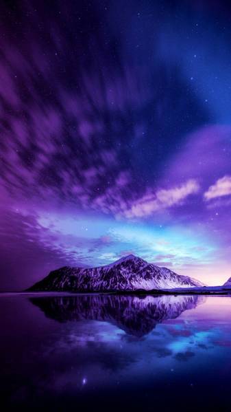Purple Aesthetic Landscape Wallpapers image for iPhone