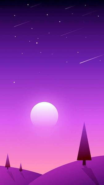 Purple Aesthetic Scenes Backgrounds for iPhone