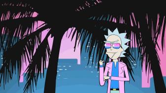 Black and Pink Rick and Morty Aesthetic Wallpapers