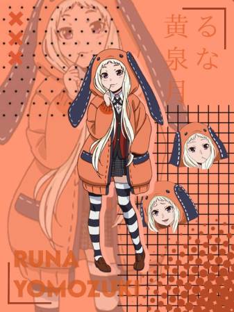 Orange, Aesthetic, Kakegurui, Runa Phone Backgrounds