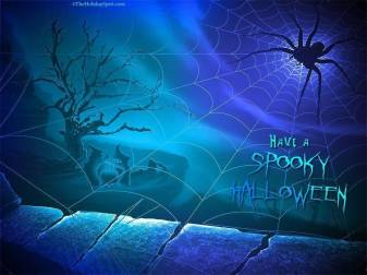 Blue Scary Halloween hd Background
