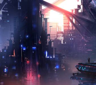 Cool Sci fi City view Wallpapers for Pc