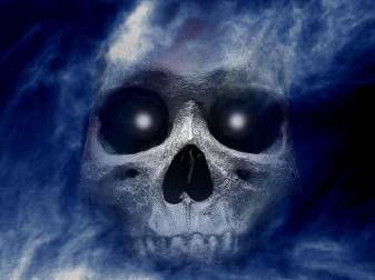 Blue Aesthetic Skulls Backgrounds free image