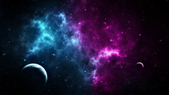 Blue, Pink, Space Wallpapers Pic for Desktop