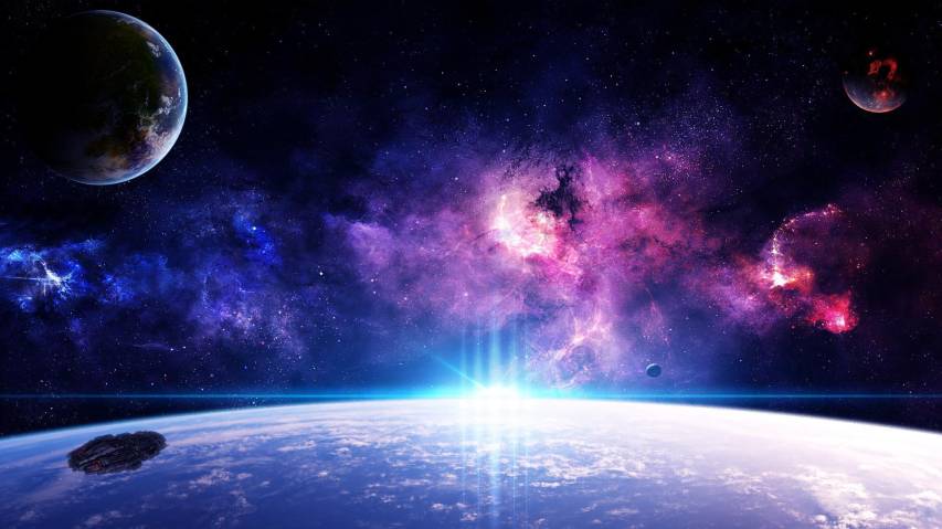 Colorful 1920x1080 Space Background image for Download