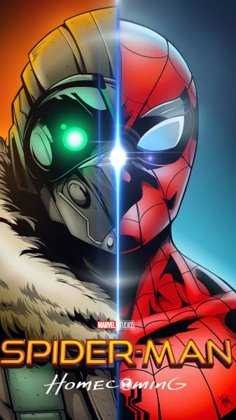 Free Art Spider man Homecoming iPhone Wallpapers
