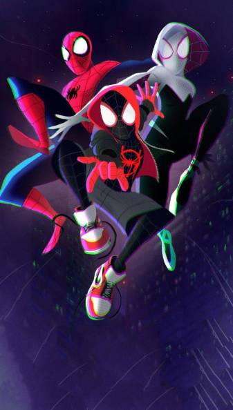 Free Pictures of Spider Man into the Spider Verse free Wallpaper for iPhone
