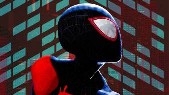Spider Man into the Spider Verse Computer images