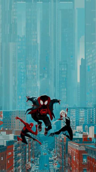 The Most Beautiful Spider Man into the Spider Verse free Background Pictures for iPhone