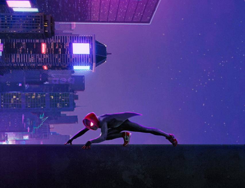Spider Man into the Spider Verse Minimal Computer Backgrounds
