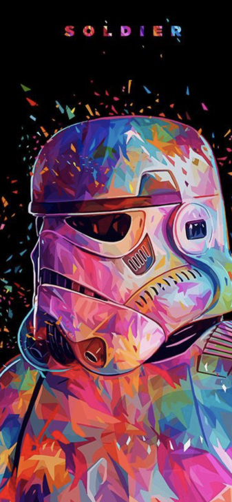 Watercolor Star Wars hd Wallpapers Pic for iPhone
