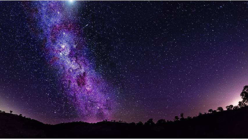 Purple, Galaxy, Space, Scenery Stars 4k hd Wallpaper