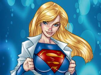 Supergirl Cartoon Pc Background free Wallpapers