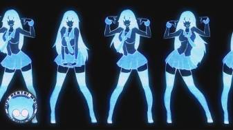 Anime girls, dance, hd Music free Backgrounds
