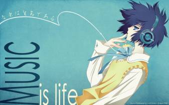 Anime Music is life hd Desktop Wallpapers