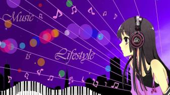 Purple Aesthetic Anime Music Wallpapers