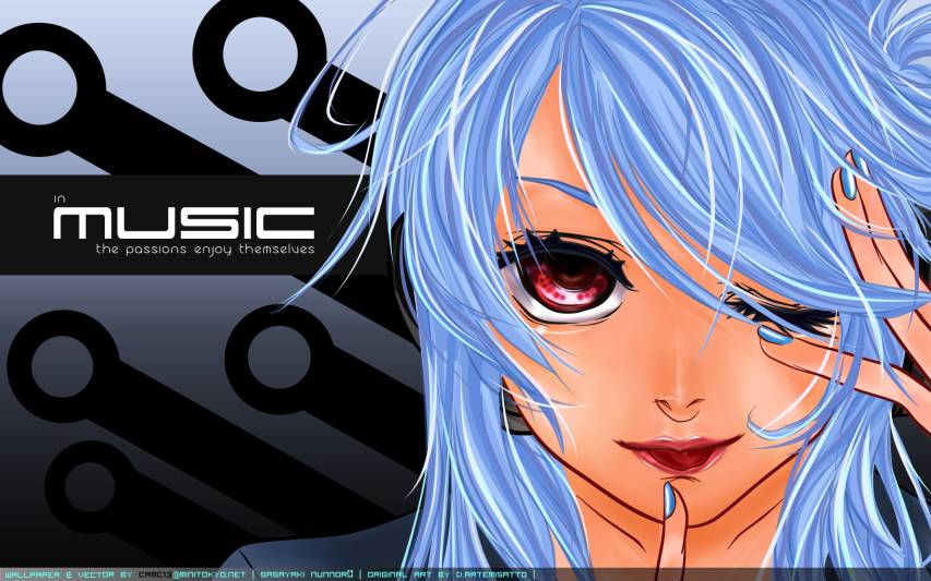 Fantasy Anime Music Desktop Backgrounds