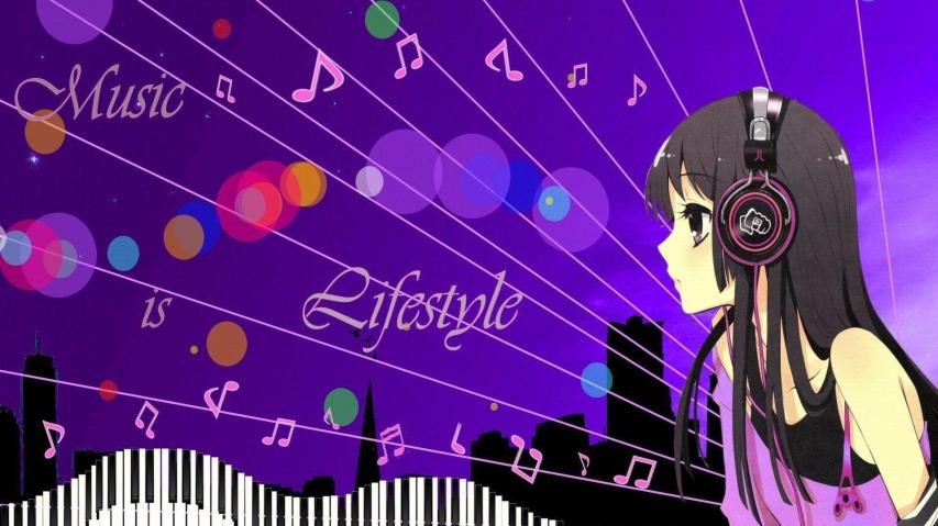 Purple Aesthetic Anime Music Wallpapers