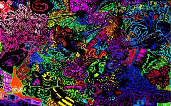 Background of Trippy and Psychedelic Art Picture