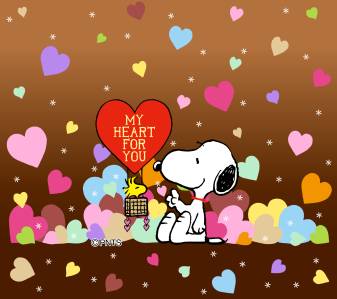 Cartoon, peanuts Valentines Backgrounds high res