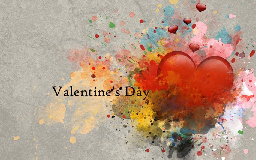 Painting Valentines Backgrounds free for desktop