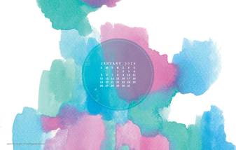 Pastel, Calendar, high resulation, Watercolor Desktop Wallpapers