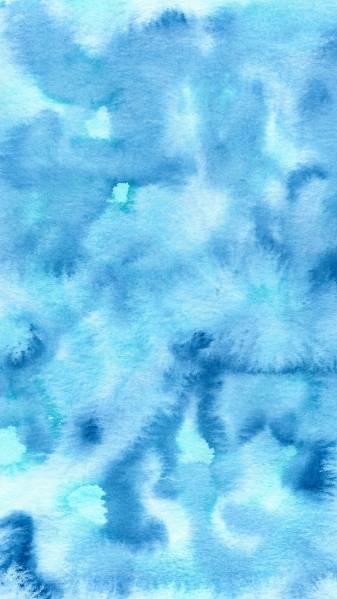 Blue Watercolor Wallpaper images free for iPhone