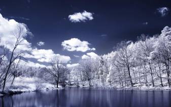 Sky, Lake, Nature, Winter Scenery Desktop Backgrounds