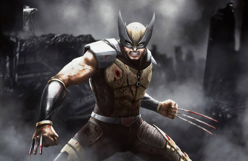 4k, Dark, Aesthetic, Superheroes, Wolverine Picture for Macbook