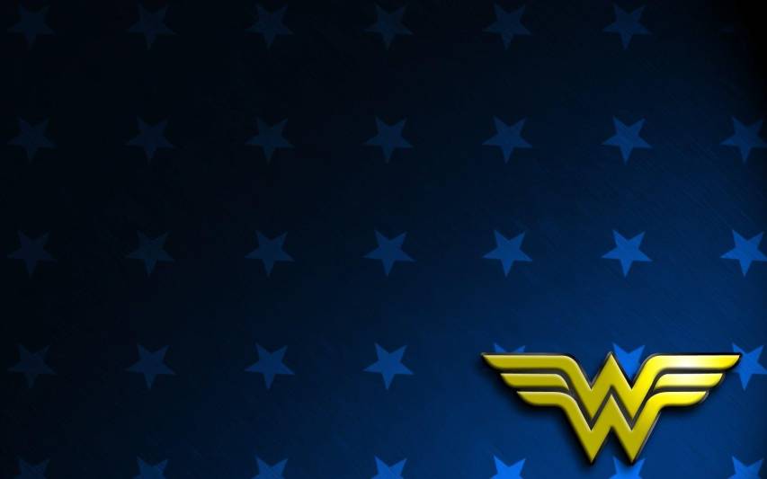 Blue Aesthetic Wonder Women logo Wallpapers