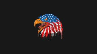 Minimal, Eagle, American Flag Backgrounds