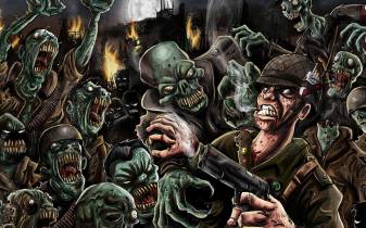 Zombie Soldiers Desktop Backgrounds